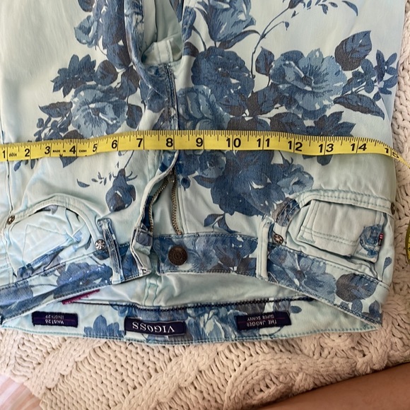 VIGOSS Denim Floral Blue Skinny Jeans - Picture 8 of 8